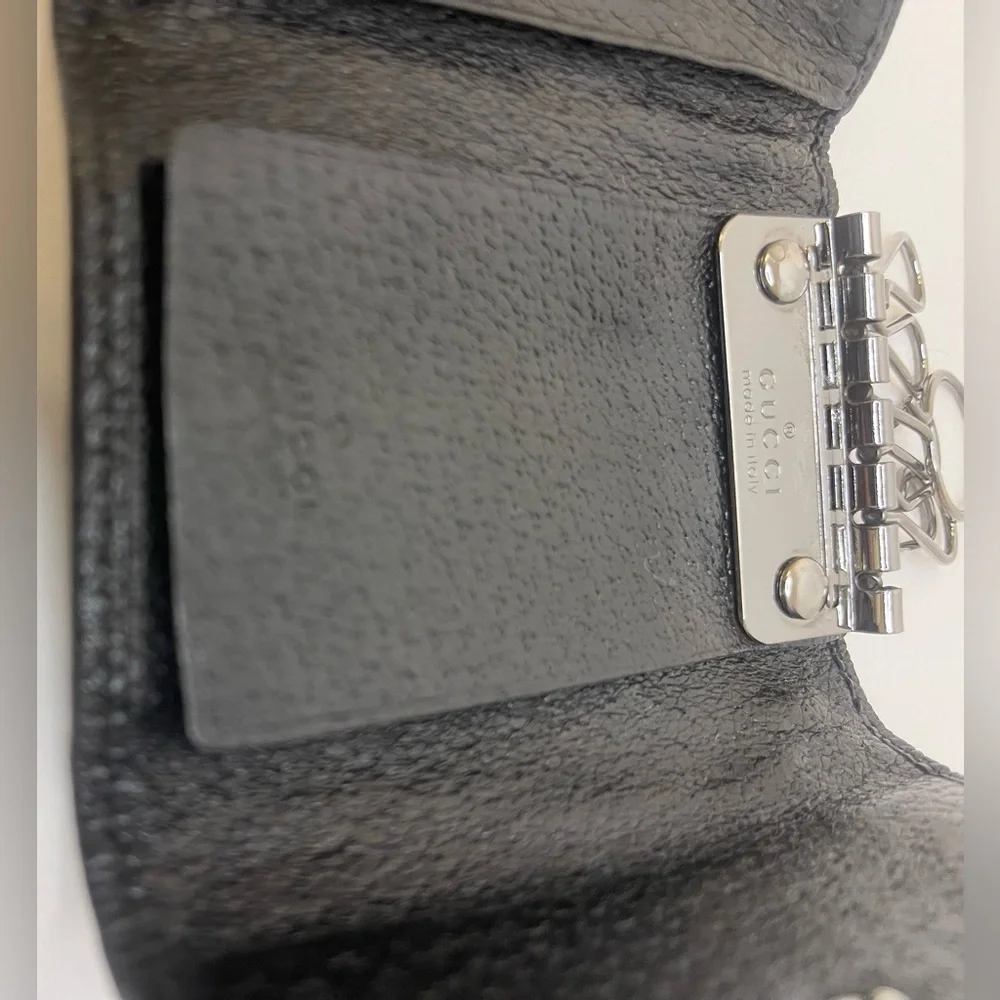 Gucci Black GG Canvas Card & Key Case with Original Box & Cards from Japan 2009 - Picture 7 of 16